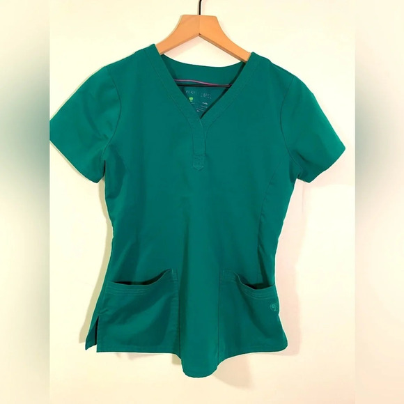 Purple Label Green Scrub Top, XS Excellent condition - Picture 1 of 6
